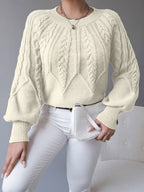 Women's Long Sleeve Ribbed Turtleneck Top