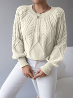 Women's Long Sleeve Ribbed Turtleneck Top