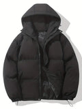 Unisex padded hooded puffer jacket for women and men