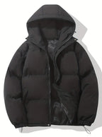 Unisex padded hooded puffer jacket for women and men