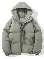 Unisex padded hooded puffer jacket for women and men