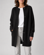 Women's Longline Button Front Knit Cardigan
