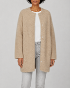 Women's Longline Button Front Knit Cardigan