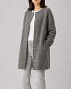 Women's Longline Button Front Knit Cardigan