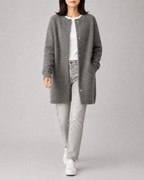 Women's Longline Button Front Knit Cardigan