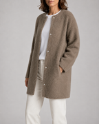 Women's Longline Button Front Knit Cardigan