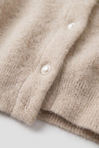 Women's Brushed Knit Longline Cardigan with Button Front