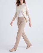 Women's Fitted V Neck Button Up Knit Cardigan