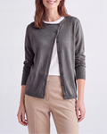 Women's Fitted V Neck Button Up Knit Cardigan
