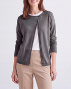 Women's Fitted V Neck Button Up Knit Cardigan