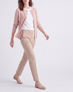 Women's Fitted V Neck Button Up Knit Cardigan