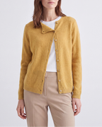 Women's Fitted V Neck Button Up Knit Cardigan