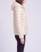 Women's Lightweight Hooded Zip Up Puffer Jacket