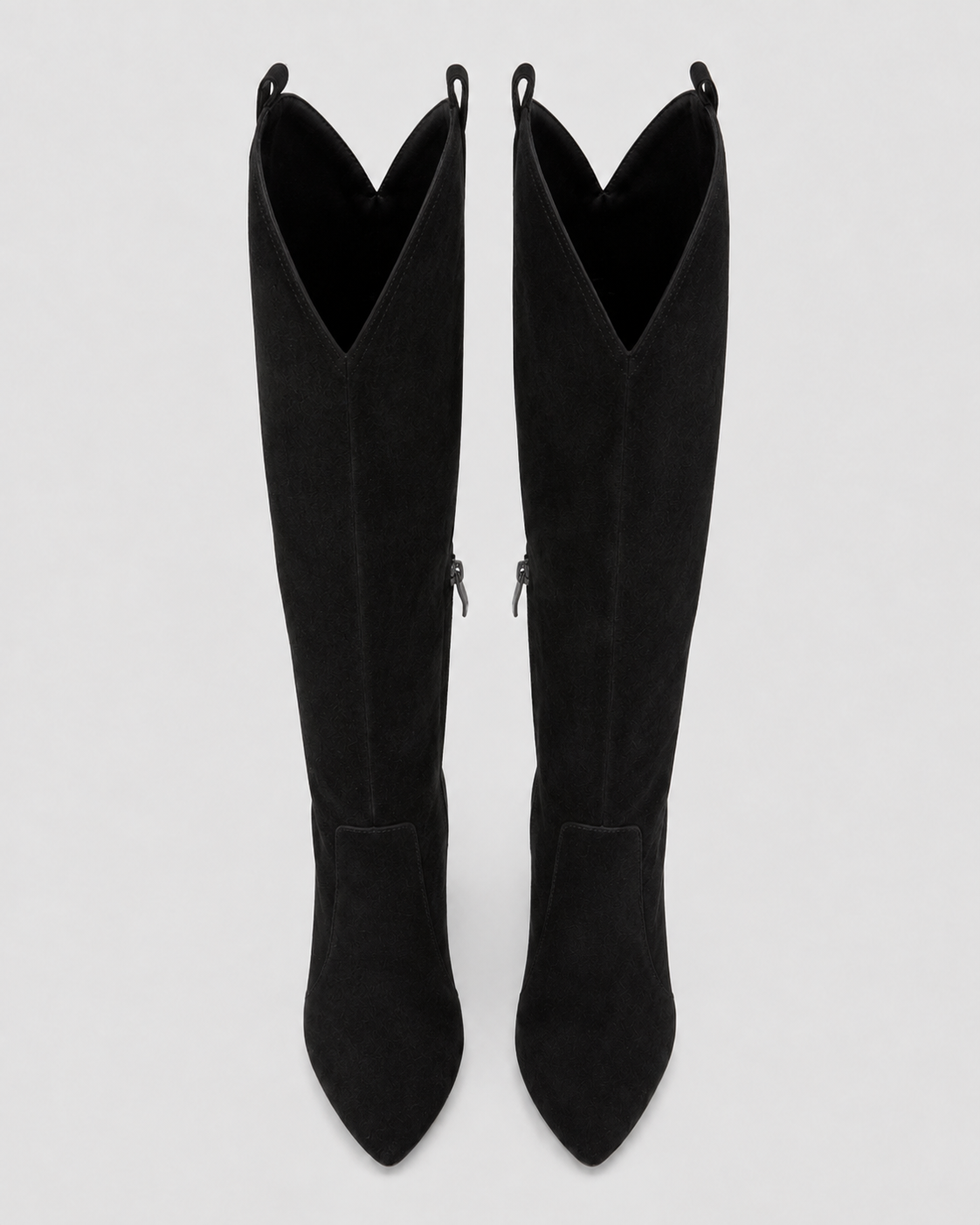 Women's Western Knee High Boots with Pointed Toe and Stiletto Heel