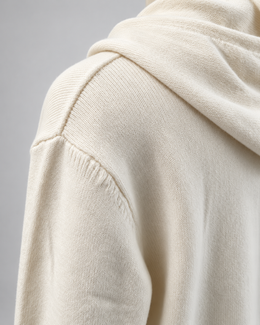 Women's Hooded Knit Cardigan with Button Front and Drawstring Hood