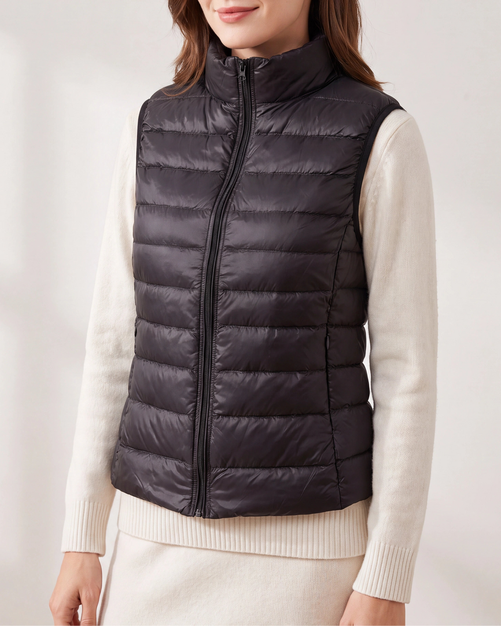 Women's Lightweight Padded Zip Up Puffer Gilet