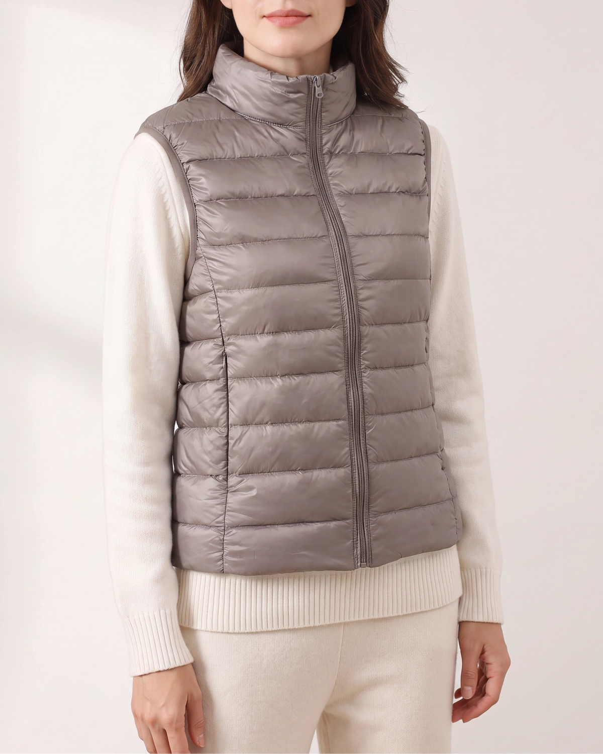 Women's Lightweight Padded Zip Up Puffer Gilet