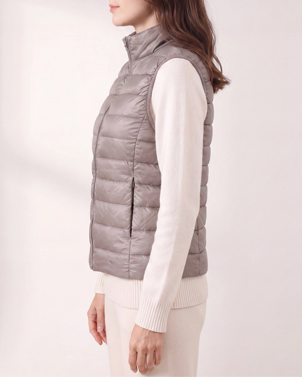 Women's Lightweight Padded Zip Up Puffer Gilet