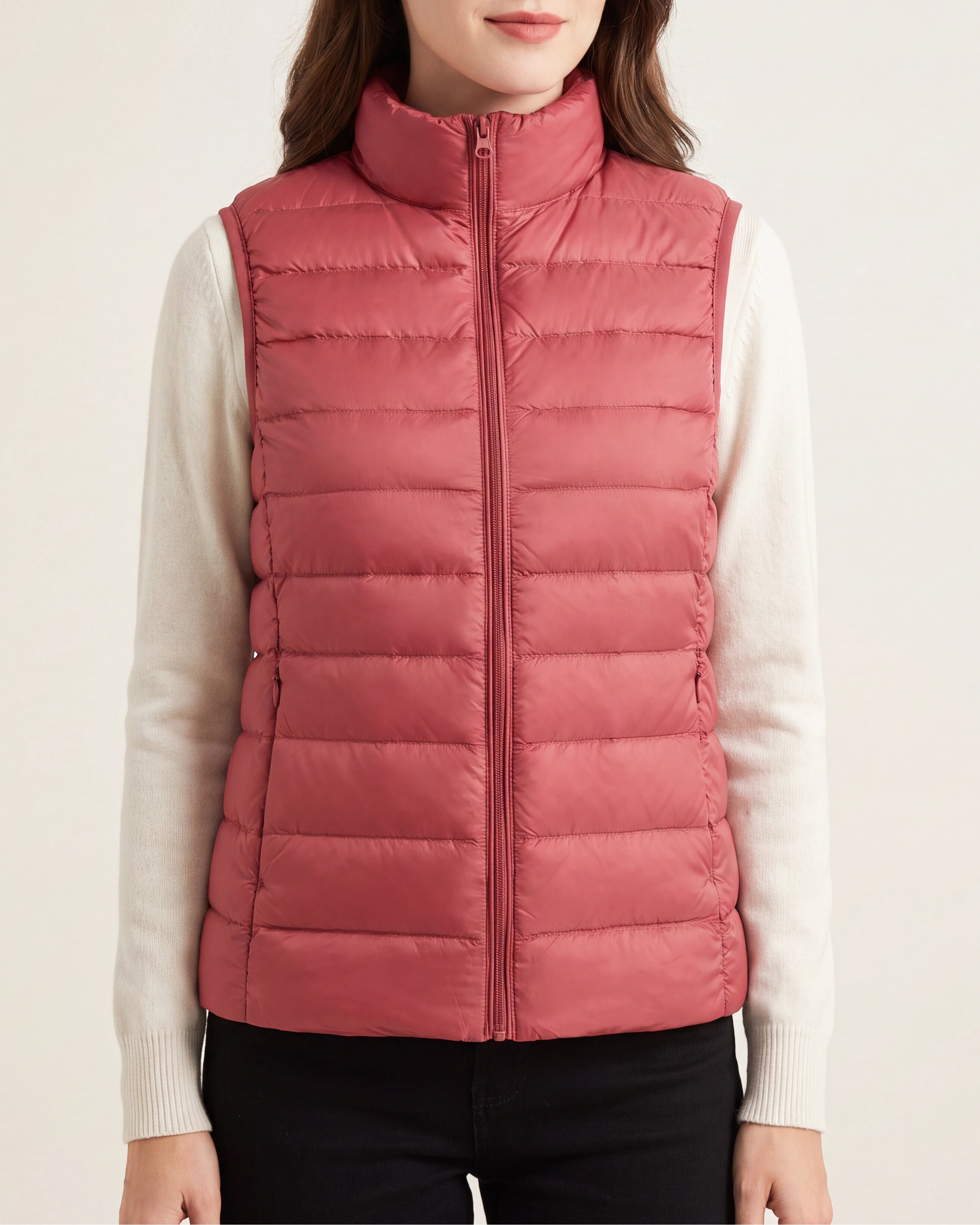 Women's Lightweight Padded Zip Up Puffer Gilet