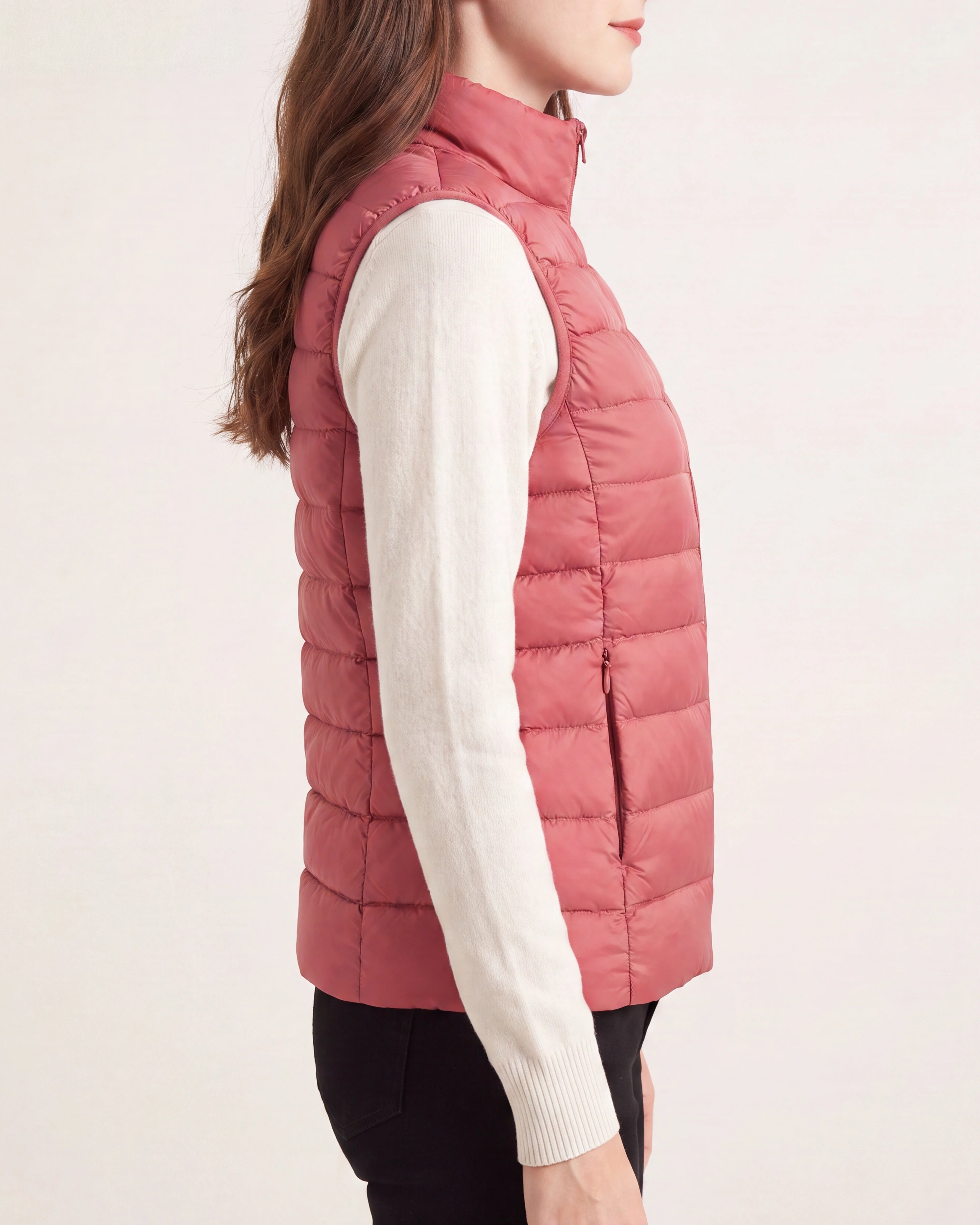 Women's Lightweight Padded Zip Up Puffer Gilet