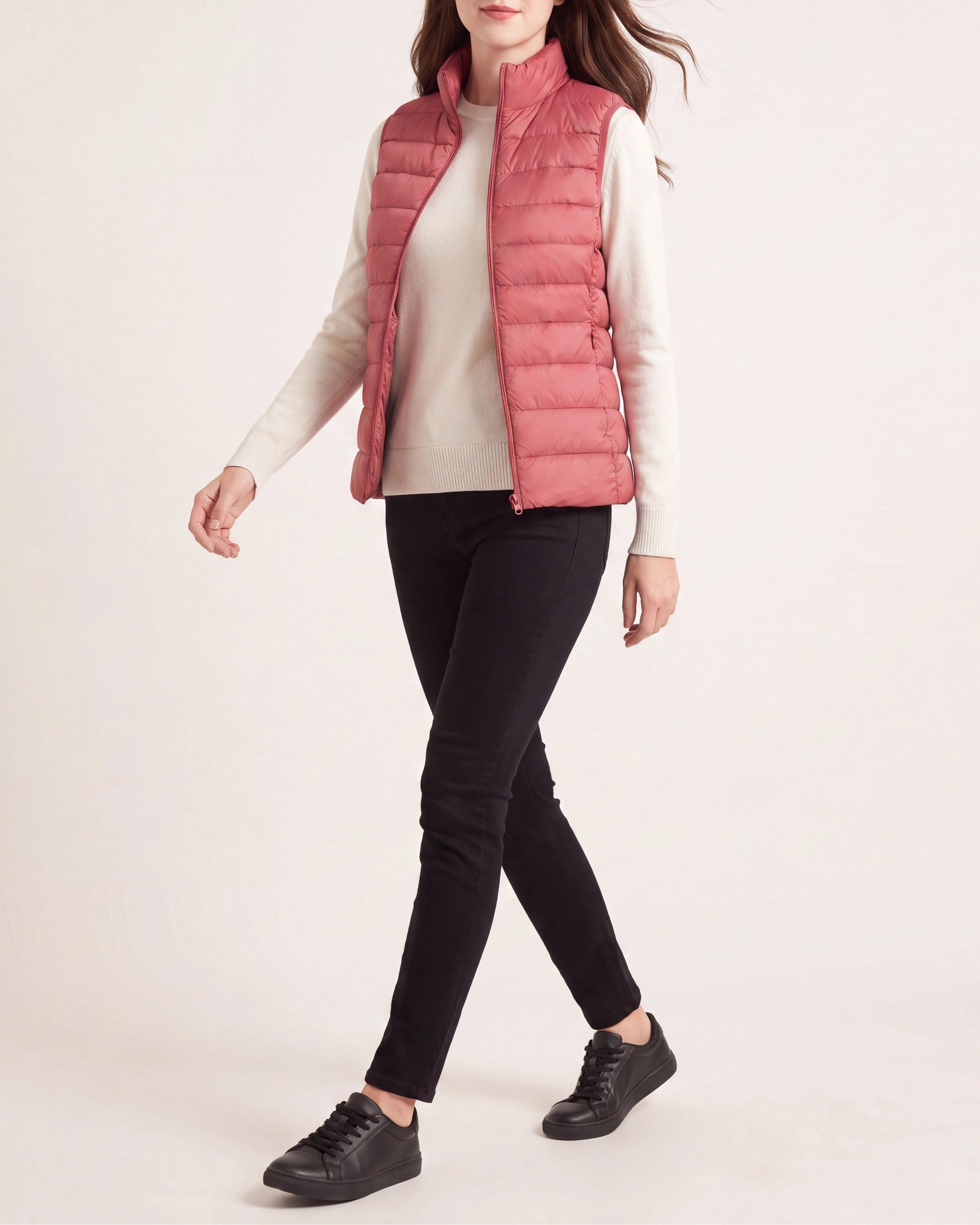 Women's Lightweight Padded Zip Up Puffer Gilet