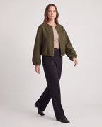 Women's Lightweight Zip Up Bomber Jacket