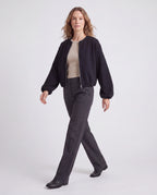 Women's Lightweight Zip Up Bomber Jacket