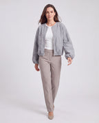 Women's Lightweight Zip Up Bomber Jacket