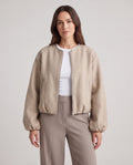 Women's Lightweight Zip Up Bomber Jacket