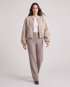 Women's Lightweight Zip Up Bomber Jacket