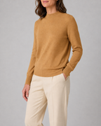 Women's Mock Neck Wool Look Knit Jumper