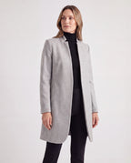 Women's Longline Single Breasted Notch Lapel Overcoat