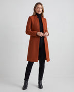 Women's Longline Single Breasted Notch Lapel Overcoat