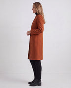Women's Longline Single Breasted Notch Lapel Overcoat
