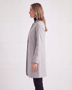 Women's Longline Single Breasted Notch Lapel Overcoat