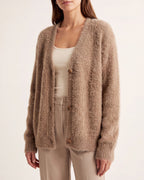 Women's Oversized Soft Knit Button Up Cardigan