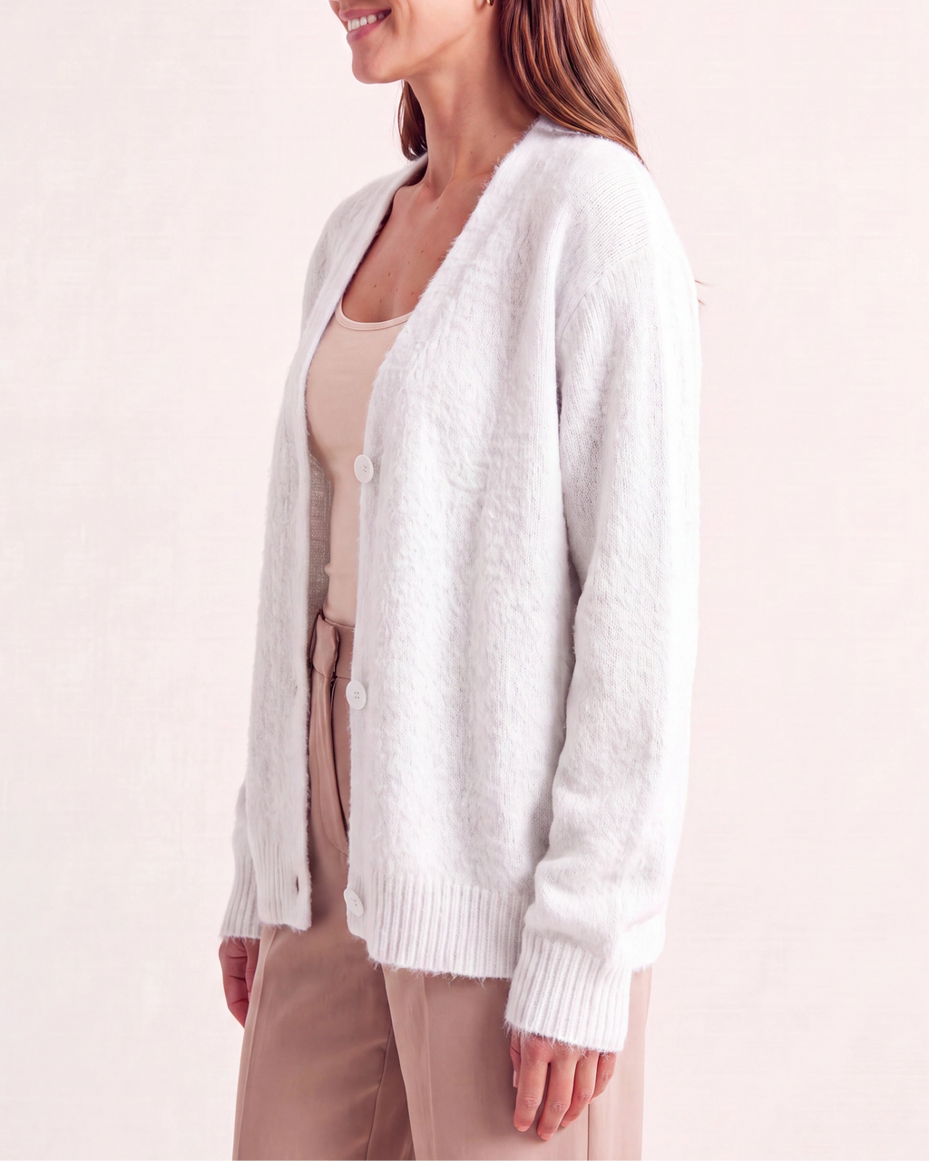 Women's Oversized Soft Knit Button Up Cardigan