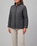 Women's Box Quilted Zip Up Padded Jacket