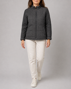 Women's Box Quilted Zip Up Padded Jacket