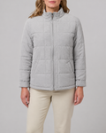 Women's Box Quilted Zip Up Padded Jacket