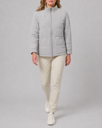 Women's Box Quilted Zip Up Padded Jacket