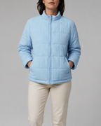 Women's Box Quilted Zip Up Padded Jacket