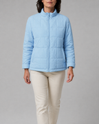 Women's Box Quilted Zip Up Padded Jacket