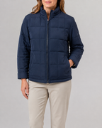 Women's Box Quilted Zip Up Padded Jacket