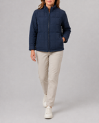Women's Box Quilted Zip Up Padded Jacket