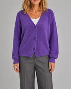 Women's V Neck Button Front Knit Cardigan