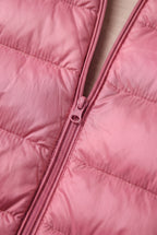 Women's Hooded Longline Puffer Jacket with Zip Front