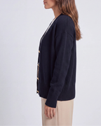 Women's Knit V Neck Button Up Cardigan