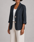Women's Tailored Notch Lapel Button Up Blazer