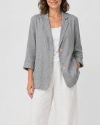 Women's Tailored Notch Lapel Button Up Blazer